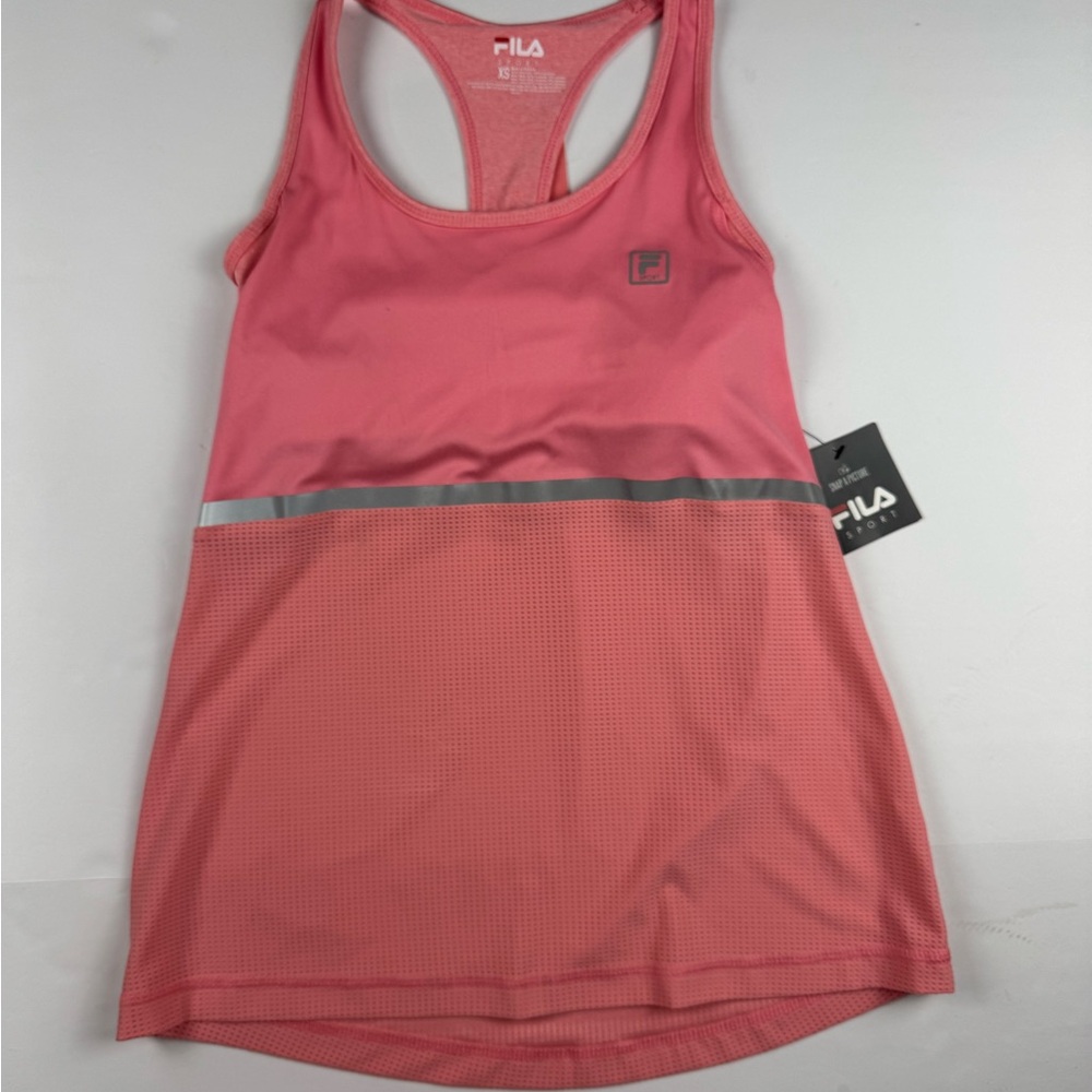Fila sport Women's Coral Tank Top with built in bra new with tags size XS